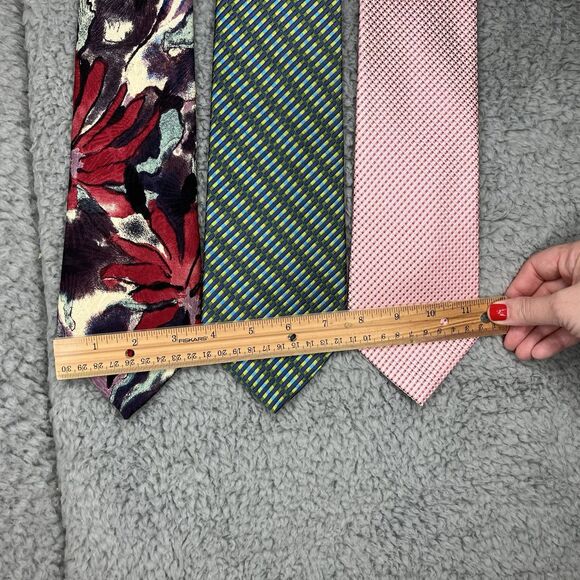 Lot of 7 Vtg To Now Mens Silk Ties Tie/Tack Old Money Preppy Acadamia Grandpa - Picture 7 of 9